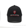 Klassiek op maat gemaakt zwarte mesh geborduurde trucker hoed cap
